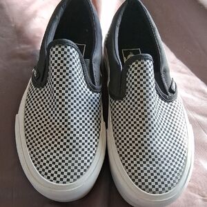 Vans Black and White Checkered Flats